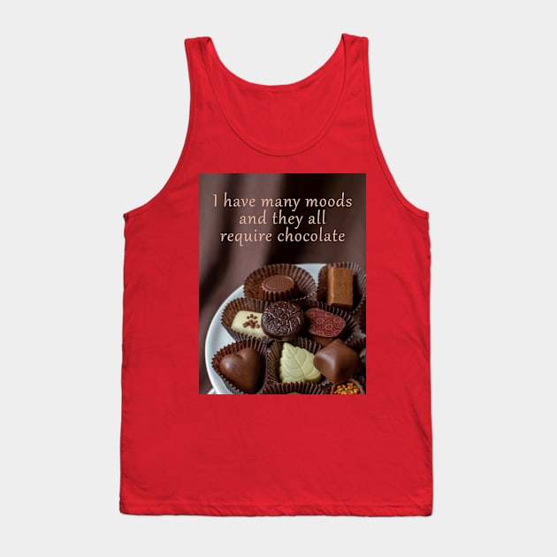 Delicious, creamy gourmet chocolate with quote Tank Top by iyd39